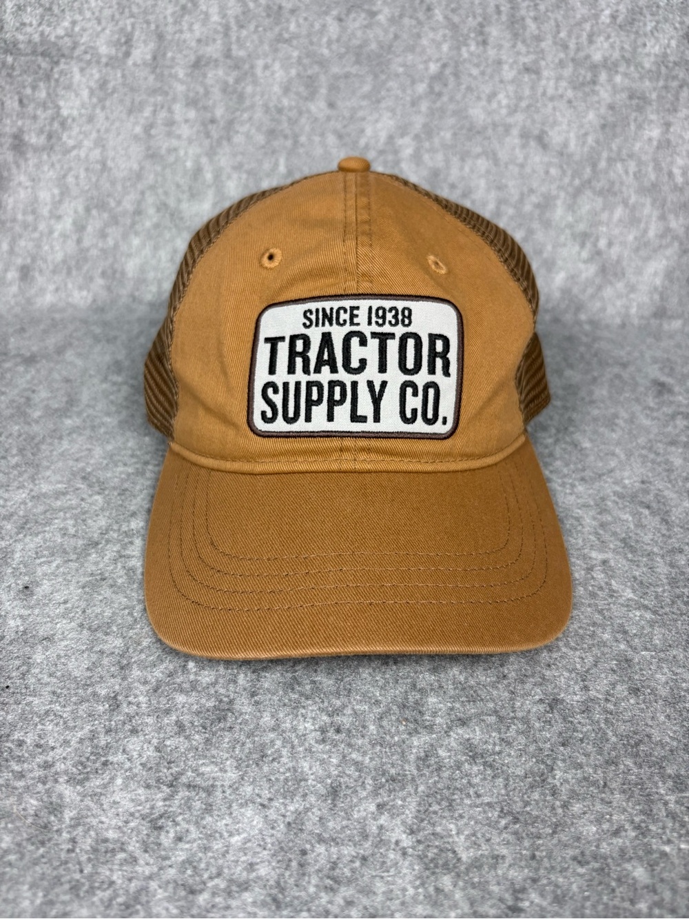 Tractor Supply Co Brown Mesh Trucker Snapback Hat